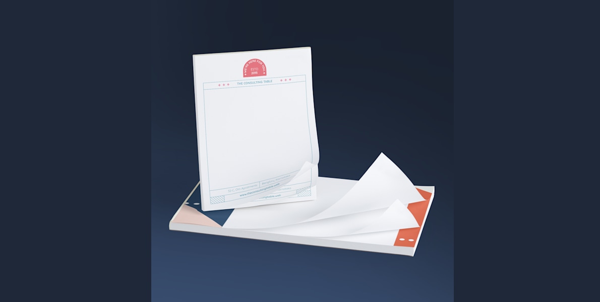 Print Custom Bill Book, Receipt Books, Invoice Books and Notepads with Logo at Vistaprint.in